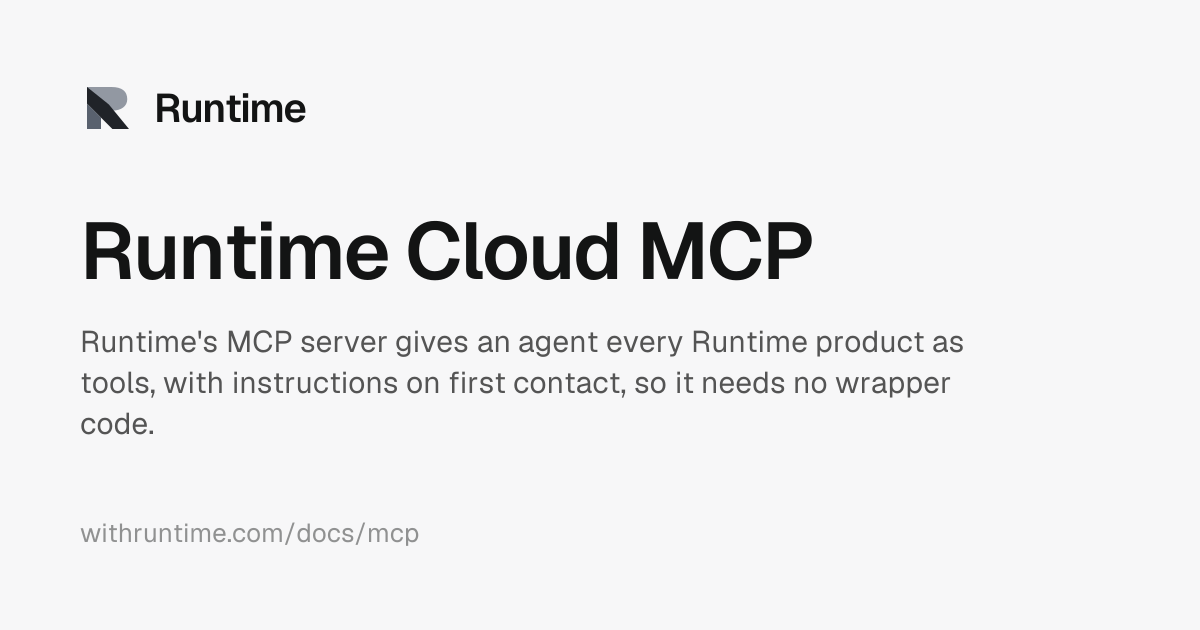 Runtime Cloud screenshot 1